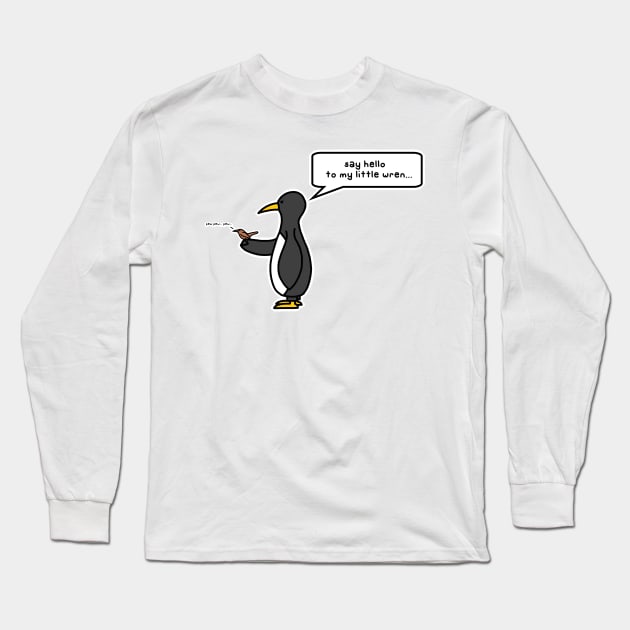 say hello to my little wren Long Sleeve T-Shirt by paintbydumbers